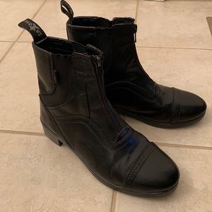 Women’s Saxon Syntovia Zip Paddock Boots, Black